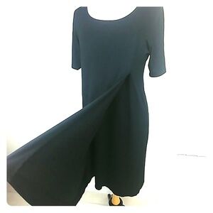 J.Jill faux wrap jersey knit petite work dress EUC